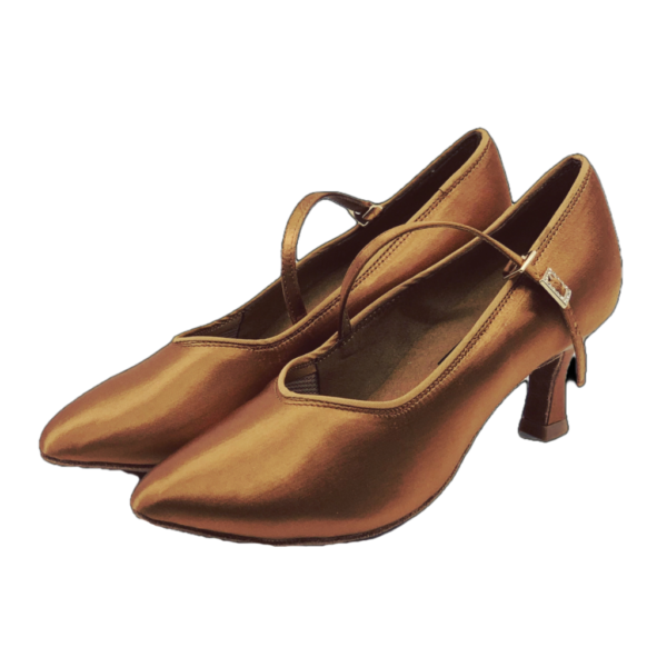 78752T - Ladies Tan Close Toe Ballroom Dance Shoe