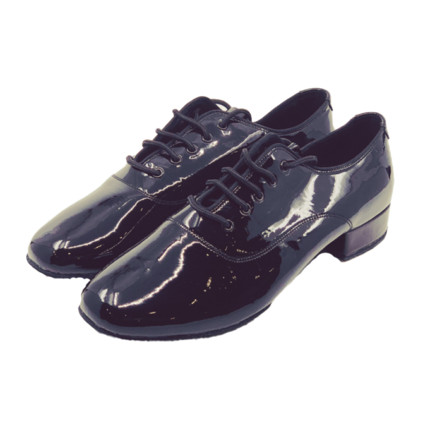 7825 - Gentlemen's Black Patent Leather Lace Up Split-sole High Performance Dance Shoes