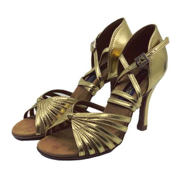 S121G - Ladies High Performance Dance Sandal in Gold