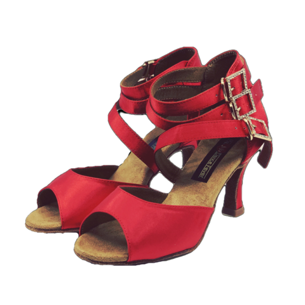 S248 - Ladies Red Hot Open Toe Dance Sandal